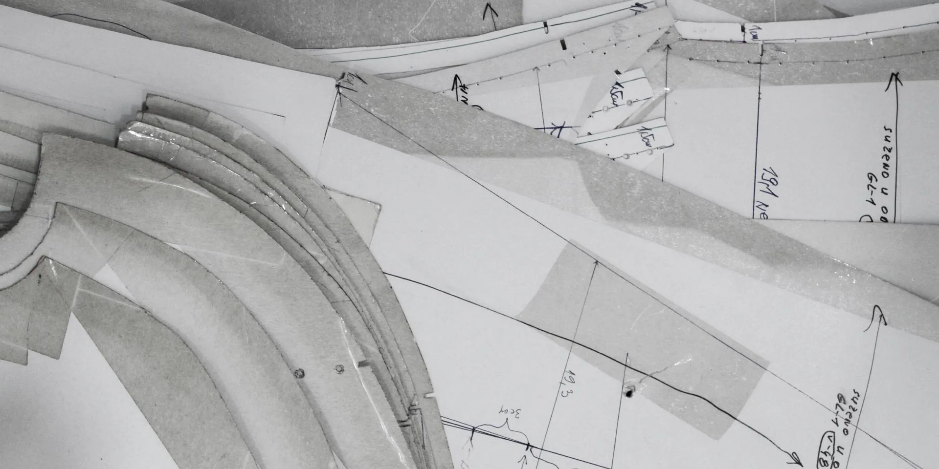 Knap - measure made suits - layers of templates